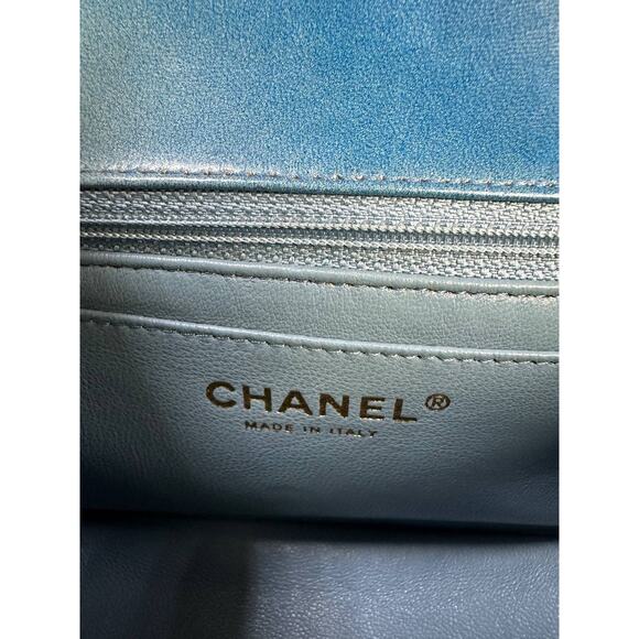 Chanel Limited Edition Blue Degrade Quilted Mini Flap Bag - Picture 9 of 16